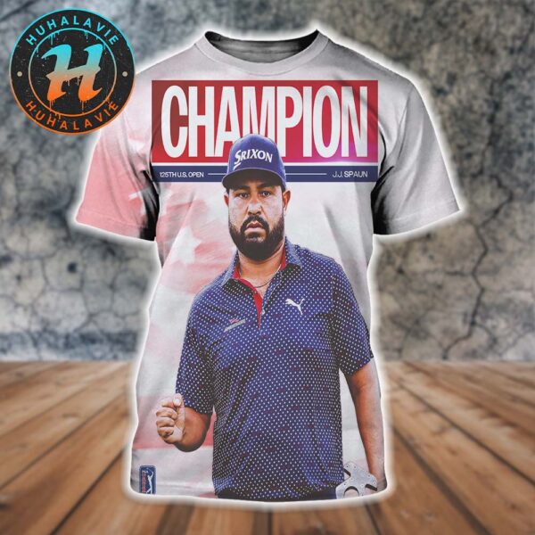 Congrats JJ Spaun Is A Major US Champion 2025 All Over Print Shirt