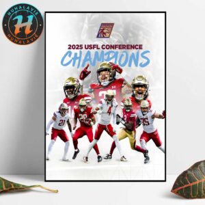 Congrats Michigan Panthers Named To 2025 USFL Conference Champions Home Decor Poster Canvas
