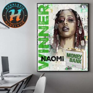 Congrats Naomi Winner WWE Money In The Bank 2025 Home Decor Poster Canvas