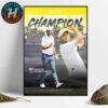 Scottie Scheffler Back-To-Back Champion The Memorial Tournament Home Decor Poster Canvas