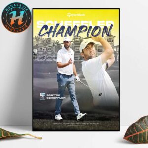 Congrats Scottie Scheffler Back-To-Back And Defend His Title At The Memorial Tournament Home Decor Poster Canvas