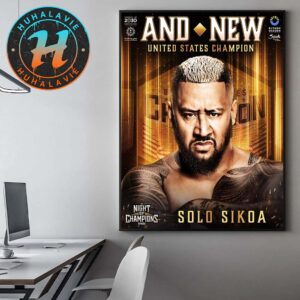 Congrats Solo Sikoa And Still United States Champion At WWE Night Of Champions 2025 Home Decor Poster Canvas