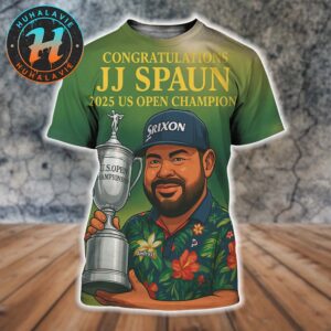 Congratulations To JJ Spaun The 2025 US Open Champion At Oakmont All Over Print Shirt