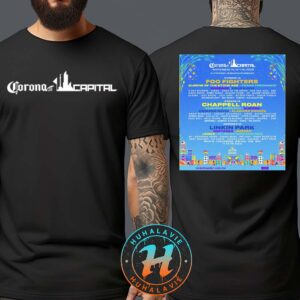 Corona Capital Festival Poster Full Line-up In Mexico City At Autodromo Hermanos Rodriguez On November 14 15 And 16 2025 Two Sided Print T-Shirt