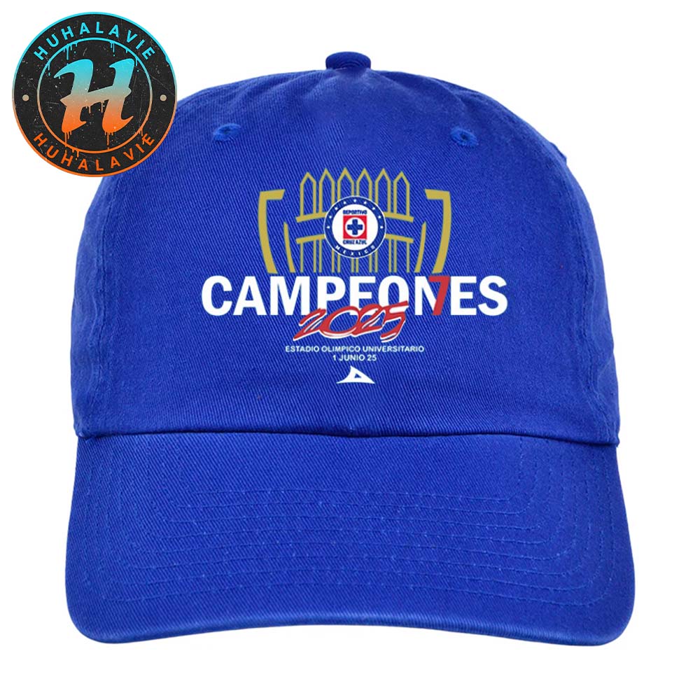Cruz Azul Football 2025 Concacaf Champions Cup Campeones 2025 Classic Cap Snapback Hat Cruz Azul Football 2025 Concacaf Champions Cup Campeones 2025 Classic Cap Snapback Hat