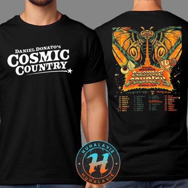 Daniel Donato Cosmic Country Summer Tour 2025 Dates List In Oak Hill WV On June 6 Two Sided Print T-Shirt