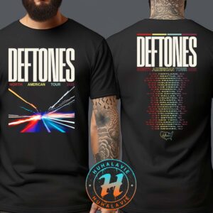 Deftones Merch Tee North American Tour 2025 Dates List Kicks Off In Portland OR Two Sided Print Unisex T-Shirt