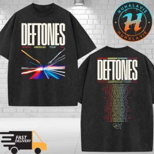 Deftones North American Tour 2025 Exclusive Tee Two Sided Print Washed T-Shirt