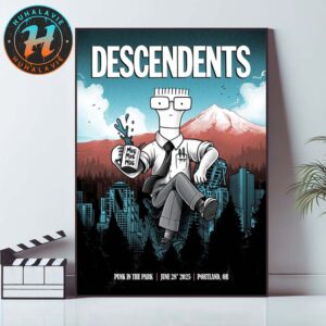 Descendents Portland OR Music Poster At Punk In The Park On June 28th 2025 Home Decor Poster Canvas