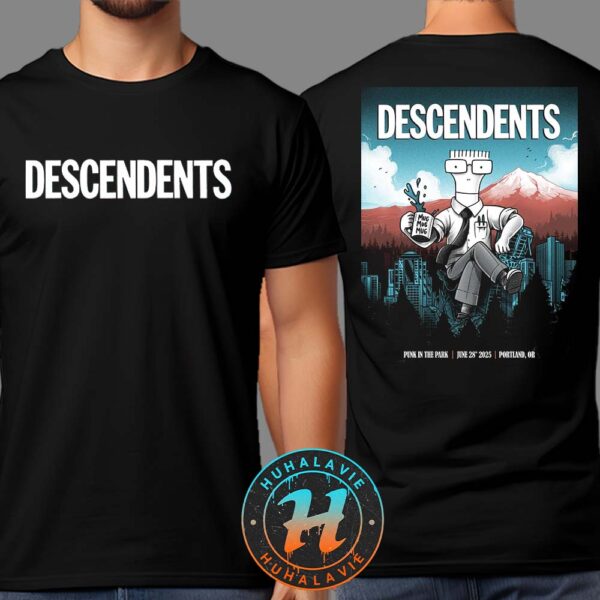 Descendents Portland OR Music Poster At Punk In The Park On June 28th 2025 Two Sided Print Unisex T-Shirt