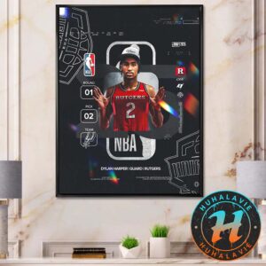 Dylan Harper Select By San Antonio Spurs With The Round 1 Pick 2 In 2025 NBA Draft Hoem Decor Poster Canvas