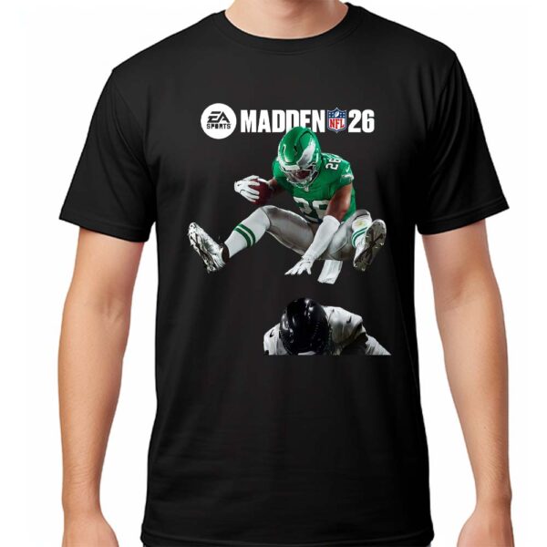 EA Sports Madden NFL 26 Cover Saquon Barkley Hurdled From Team Philadelphia Eagles Unisex T-Shirt