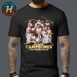 El Real Madrid Baloncesto Se Corono Campeon De La Liga Endesa 2024-25 Unisex T-Shirt
