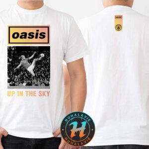 Erling Haaland Manchester City x Oasis Up In The Sky Two Sided Print Classic T-Shirt