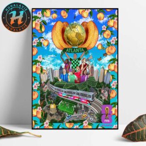 FIFA World Cup 2026 Atlanta Host City Poster Created By Jose Hadathy On June 11th-July 19th 2025 Home Decor Poster Canvas