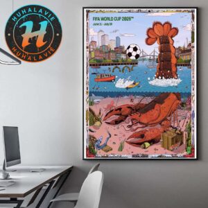 FIFA World Cup 2026 Boston Host City Poster Art By John Rego On June 11th-July 19th 2025 Home Decor Poster Canvas