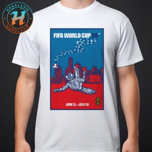 FIFA World Cup 2026 Dallas Official Host City Poster Created By Matt Cliff On June 11th-July 19th 2025 Unisex T-Shirt