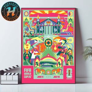 FIFA World Cup 2026 Guadalajara Official Host City Poster Created By Cuemanche On June 11th-July 19th 2025 Home Decor Poster Canvas