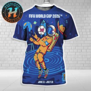 FIFA World Cup 2026 Houston Host City Poster Art By Stephanie Leal On June 11th-July 19th 2025 All Over Print Shirt