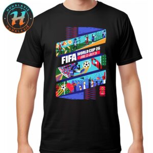 FIFA World Cup 2026 Kansas City Poster Art By Jadie Arnett On June 11th-July 19th 2025 Classic T-Shirt