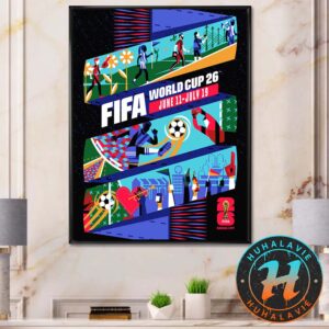 FIFA World Cup 2026 Kansas City Poster Art By Jadie Arnett On June 11th-July 19th 2025 Home Decor Poster Canvas