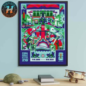 FIFA World Cup 2026 Monterrey Host City Poster Art By Cuemanche On June 11th-July 19th 2025 Home Decor Poster Canvas