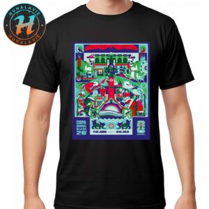 FIFA World Cup 2026 Monterrey Host City Poster Art By Cuemanche On June 11th-July 19th 2025 Vintage T-Shirt