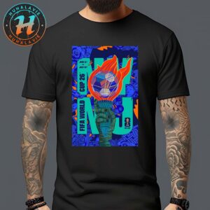 FIFA World Cup 2026 New York New Jersey Poster Art By Rodrigo Perez On June 11th-July 19th 2025 Unisex T-Shirt