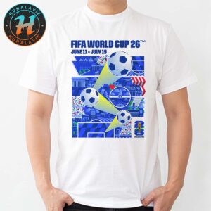 FIFA World Cup 2026 Philadelphia Official Host City Poster Art By Nicholas McClintock On June 11th-July 19th 2025 Classic T-Shirt