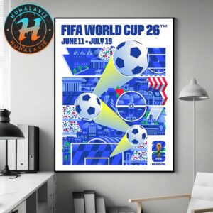 FIFA World Cup 2026 Philadelphia Official Host City Poster Art By Nicholas McClintock On June 11th-July 19th 2025 Home Decor Poster Canvas