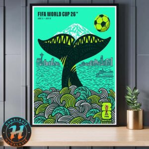 FIFA World Cup 2026 Seattle Official Host City Poster Art By Shogo Ota On June 11th-July 19th 2025 Home Decor Poster Canvas