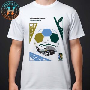 FIFA World Cup 2026 Vancouver Host City Poster Art By Jamin Zuroski On June 11th-July 19th 2025 T-Shirt