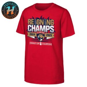 Florida Panthers 2024-2025 Back-To-Back Stanley Cup Champions Parade Red Unisex T-Shirt
