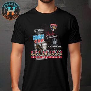 Florida Panthers Raise The Cup NHL 2025 Stanley Cup Champions Black Unisex T-Shirt