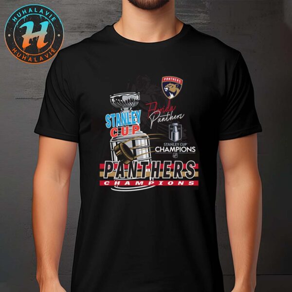 Florida Panthers Raise The Cup NHL 2025 Stanley Cup Champions Black Unisex T-Shirt