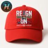 Florida Panthers Reigning Champs NHL Back-To-Back 2025 Stanley Cup Champions Red Classic Cap Snapback Hat