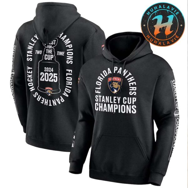 Florida Panthers Two-Time 2024-2025 NHL Stanley Cup Champions Conquest Hoodie T-Shirt