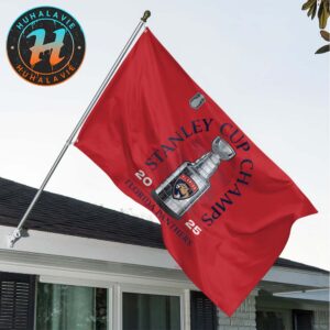 Florida Panthers WinCraft NHL 2025 Stanley Cup Champions On-Ice Locker Room Celebration Two-Sided Flag