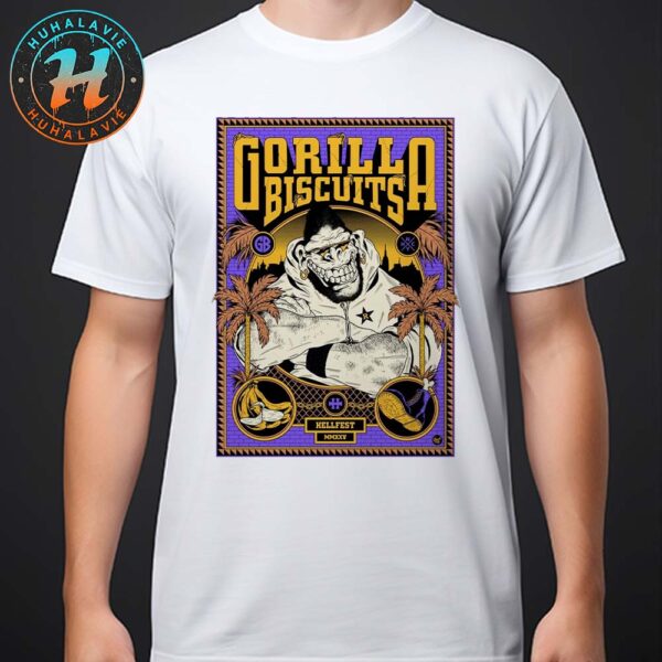 Gorilla Biscuits Hellfest Open Air Festival Poster Art Freak City In Clisson France 2025 Unisex T-Shirt