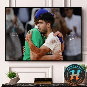 Grazie Gracias Merci Thank You Nike Carlos Alcaraz And Jannik Sinner Following French Open Final