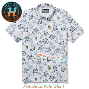Green Bay Packers NFL Floral Pattern With Leaf Motif Pua Gift For Fan Sport Polo Shirt