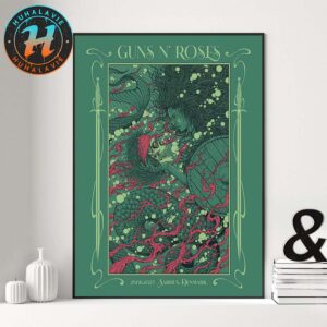 Guns N Roses Aarhus Denmark Tonight Poster At Eskelunden On June 26 Europe Summer Tour 2025 Home Decor Poster Canvas