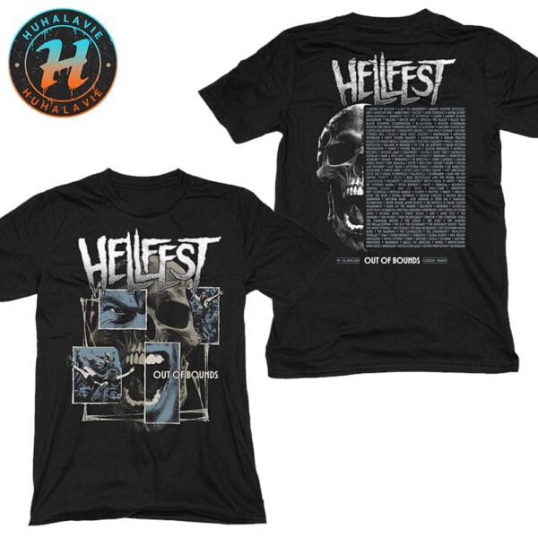 Hellfest Summer Open Air Scream Merch Out Of Bounds Lineup On June 19-22 2025 Black T-Shirt