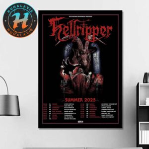 Hellripper Summer Tour 2025 Dates List Kicks Off In PL Mystic Festival On June 6 2025 Home Decor Poster Canvas