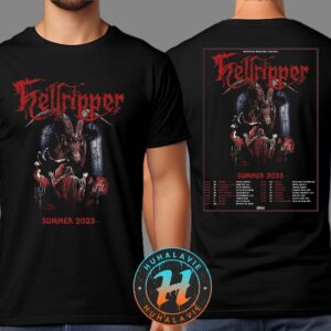 Hellripper Summer Tour 2025 Dates List Kicks Off In PL Mystic Festival On June 6 2025 Two Sided Print Unisex T-Shirt