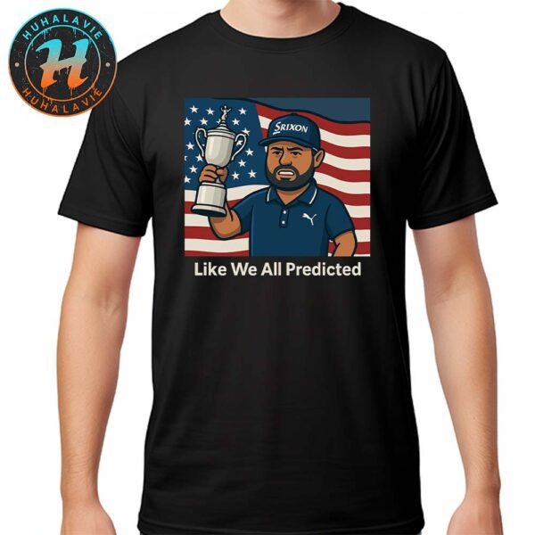 JJ Spaun Like We All Predicted 2025 US Open Champion Classic T-Shirt