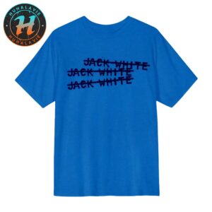 Jack White X3 Logo No Name Tour 2025 Blue T-Shirt