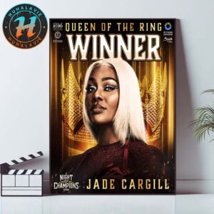 Jade Cargill Winner Queen Of The Ring At WWE Night Of Champions 2025 Home Decor Poster Canvas