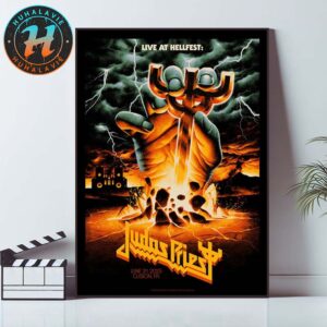 Judas Priest Hellfest Open Air Festival Concert Poster Art By Max Loffler In Clisson France On June 20 2025 Home Decor Poster Canvas