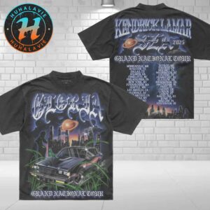 Kendrick Lamar And SZA Grand National Tour 2025 GNT Gloria Bug Tour Two Sided Print T-Shirt